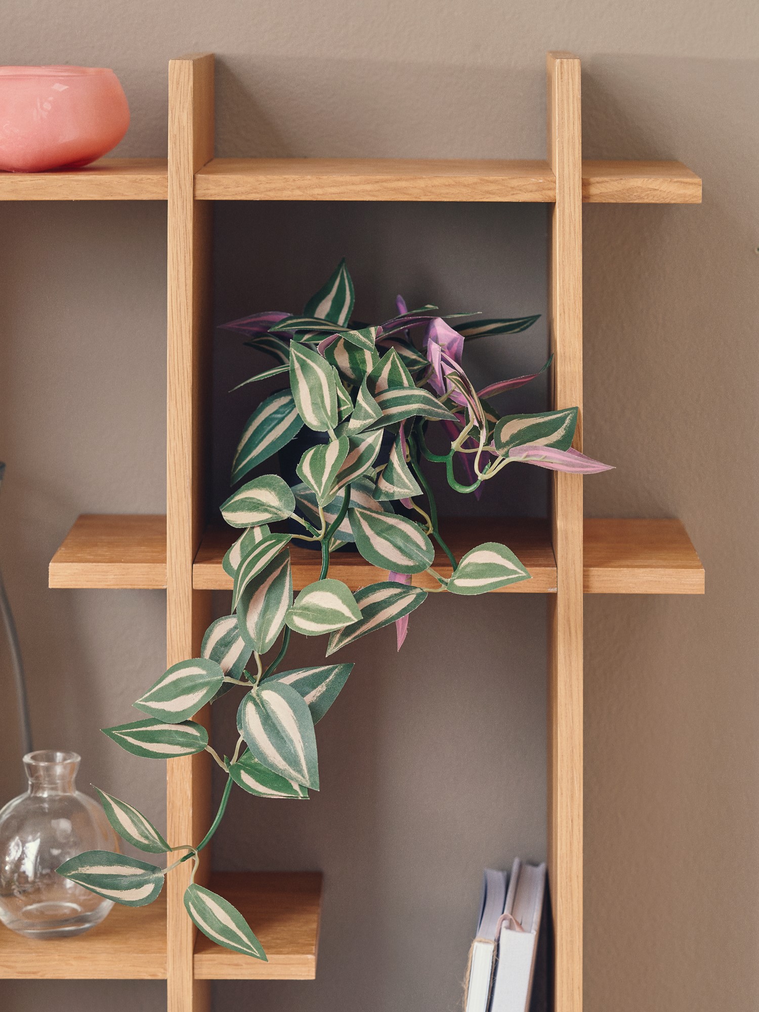 Artificial plant in pot tradescantia zebrina