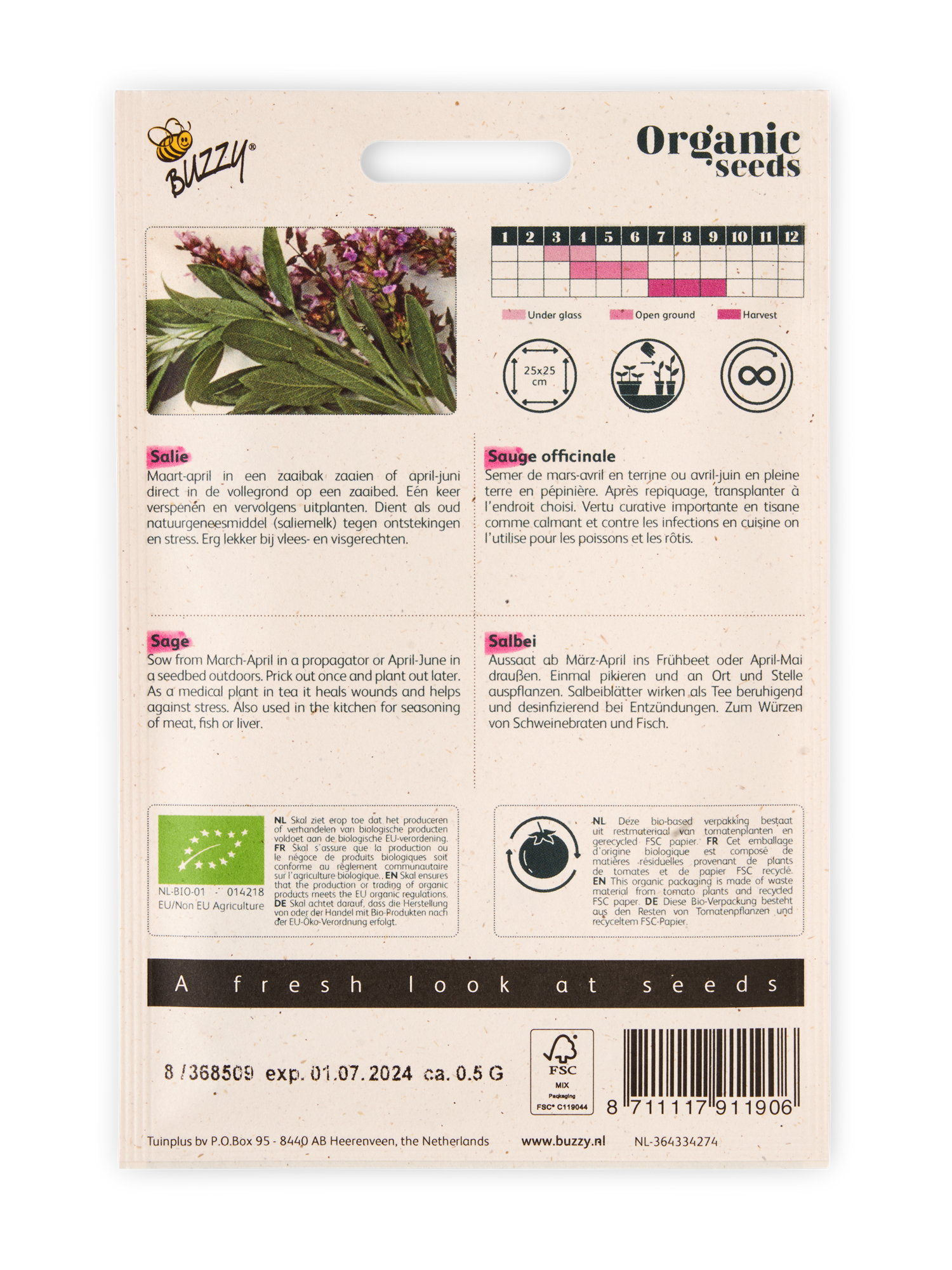 Buzzy? Organic Sage