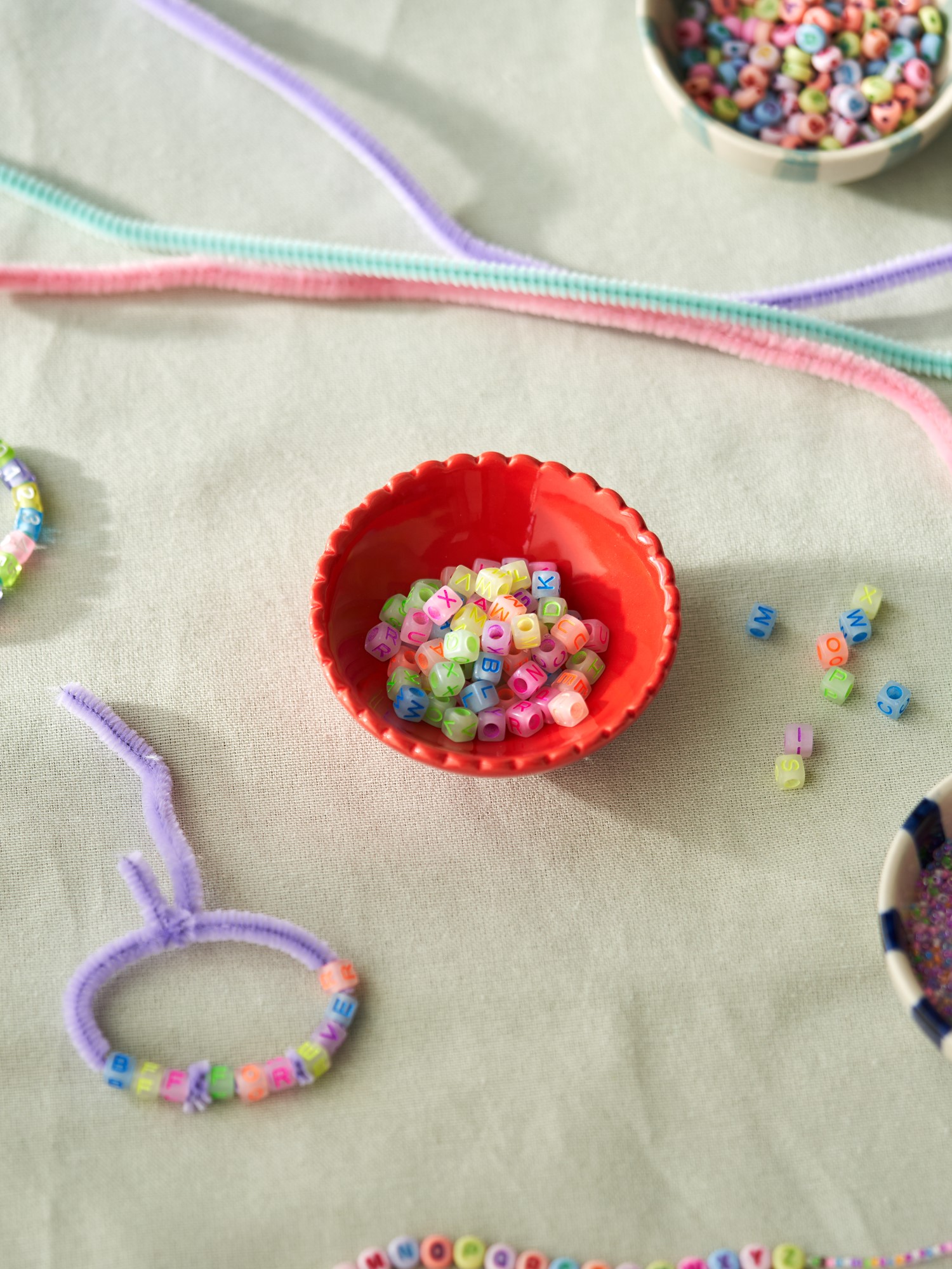 Letter beads