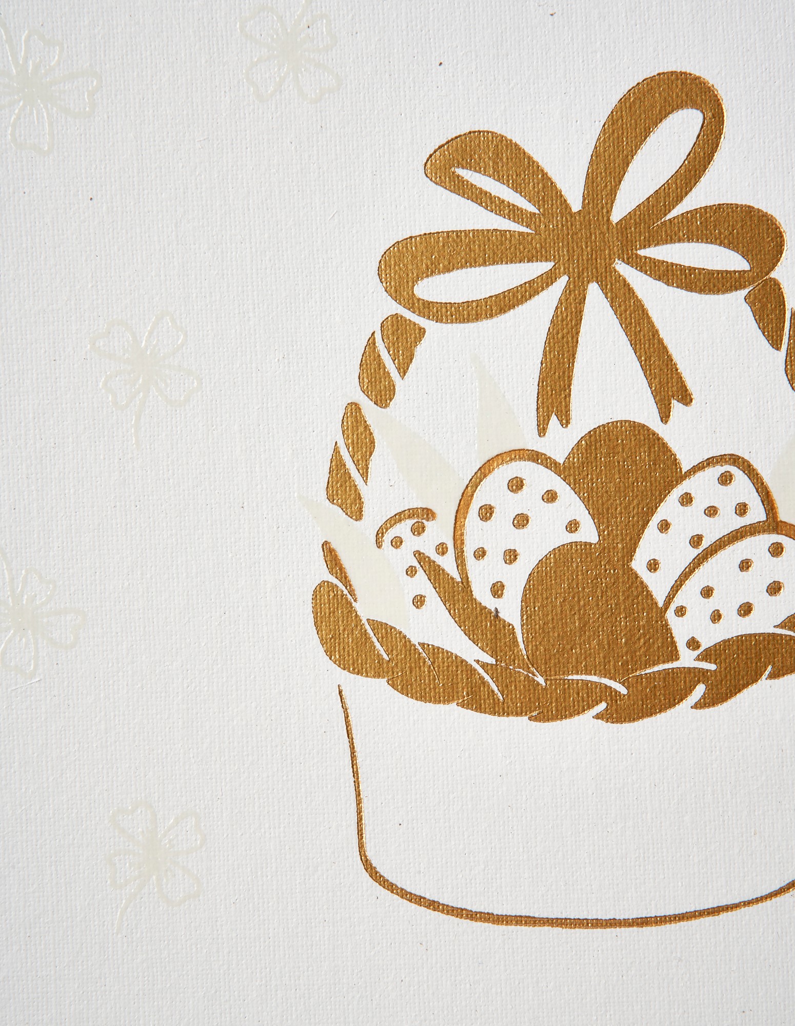 Pre-printed canvas for watercolour
