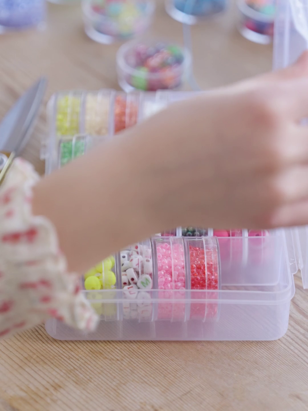 Box with beads