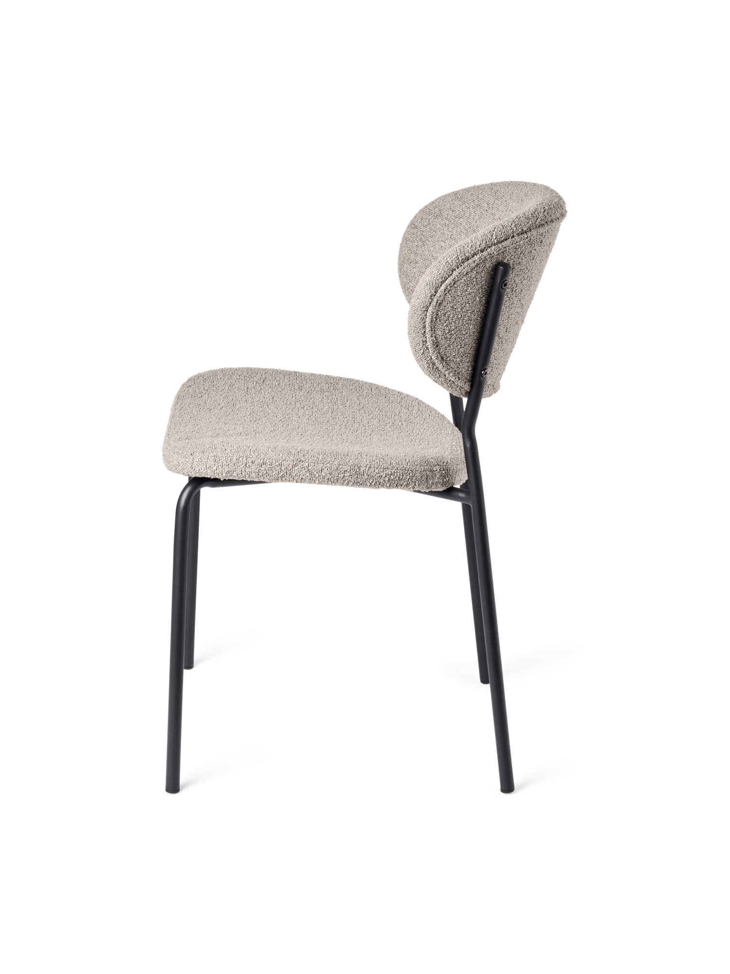 Chairs with bouclé fabric 2-pack