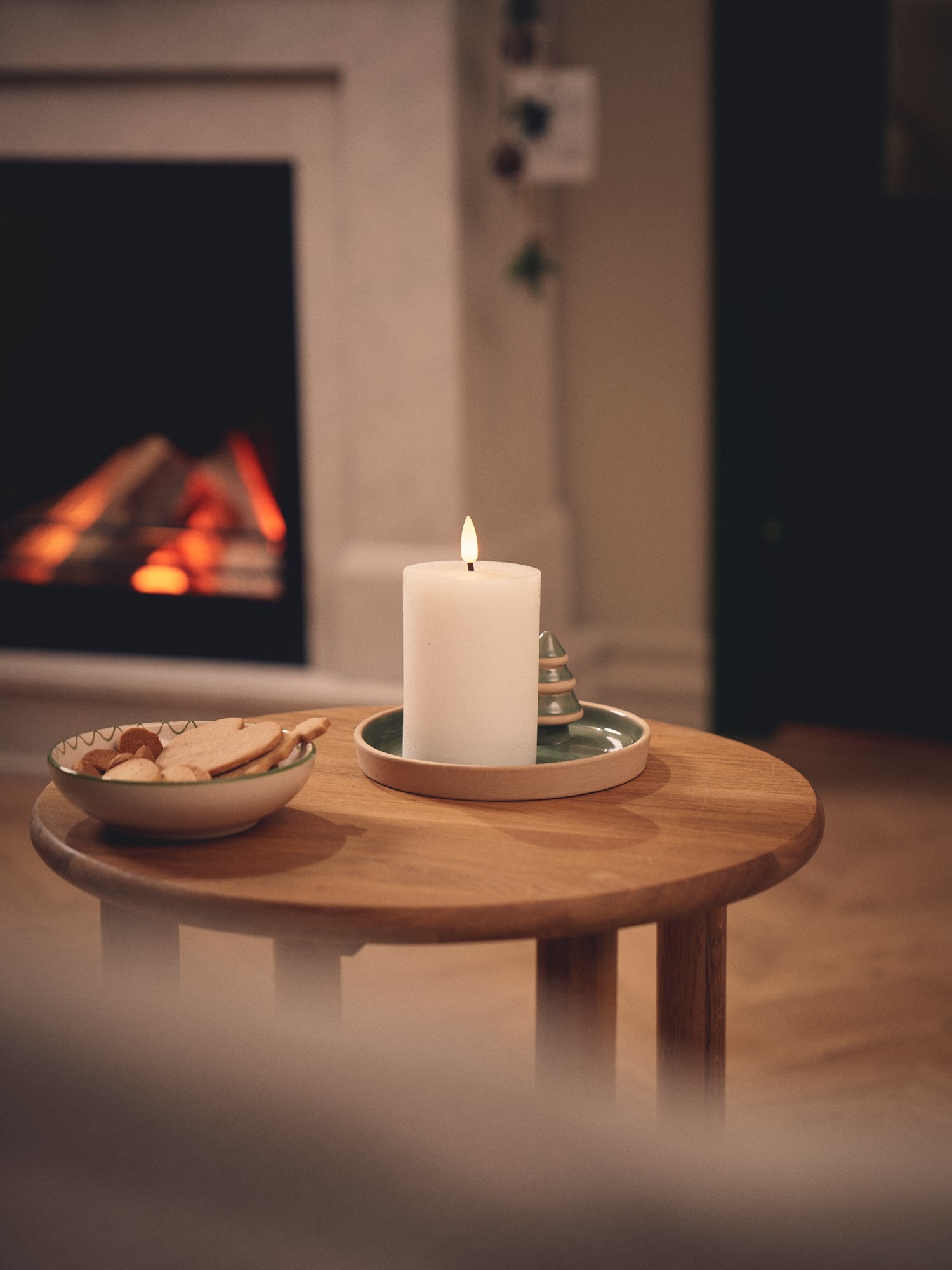 LED pillar candle 10 cm