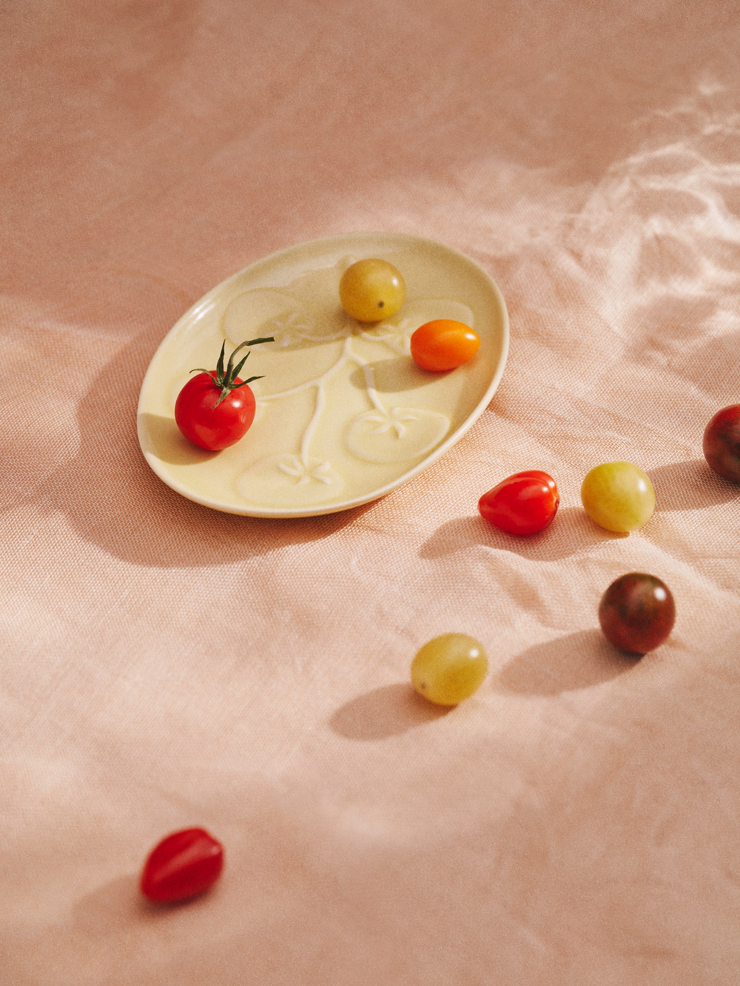 Dish with tomato detail