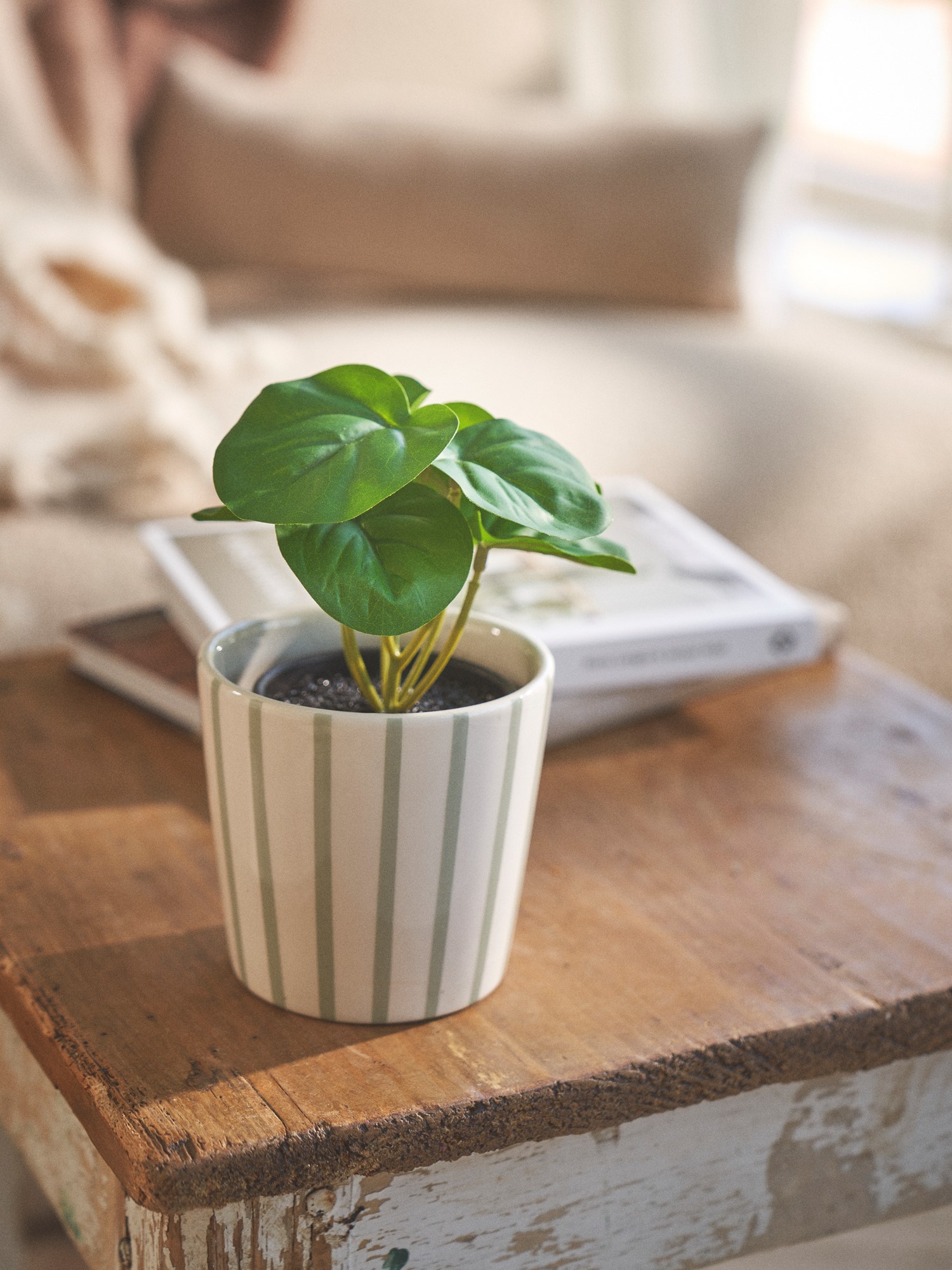 Artificial plant in pot