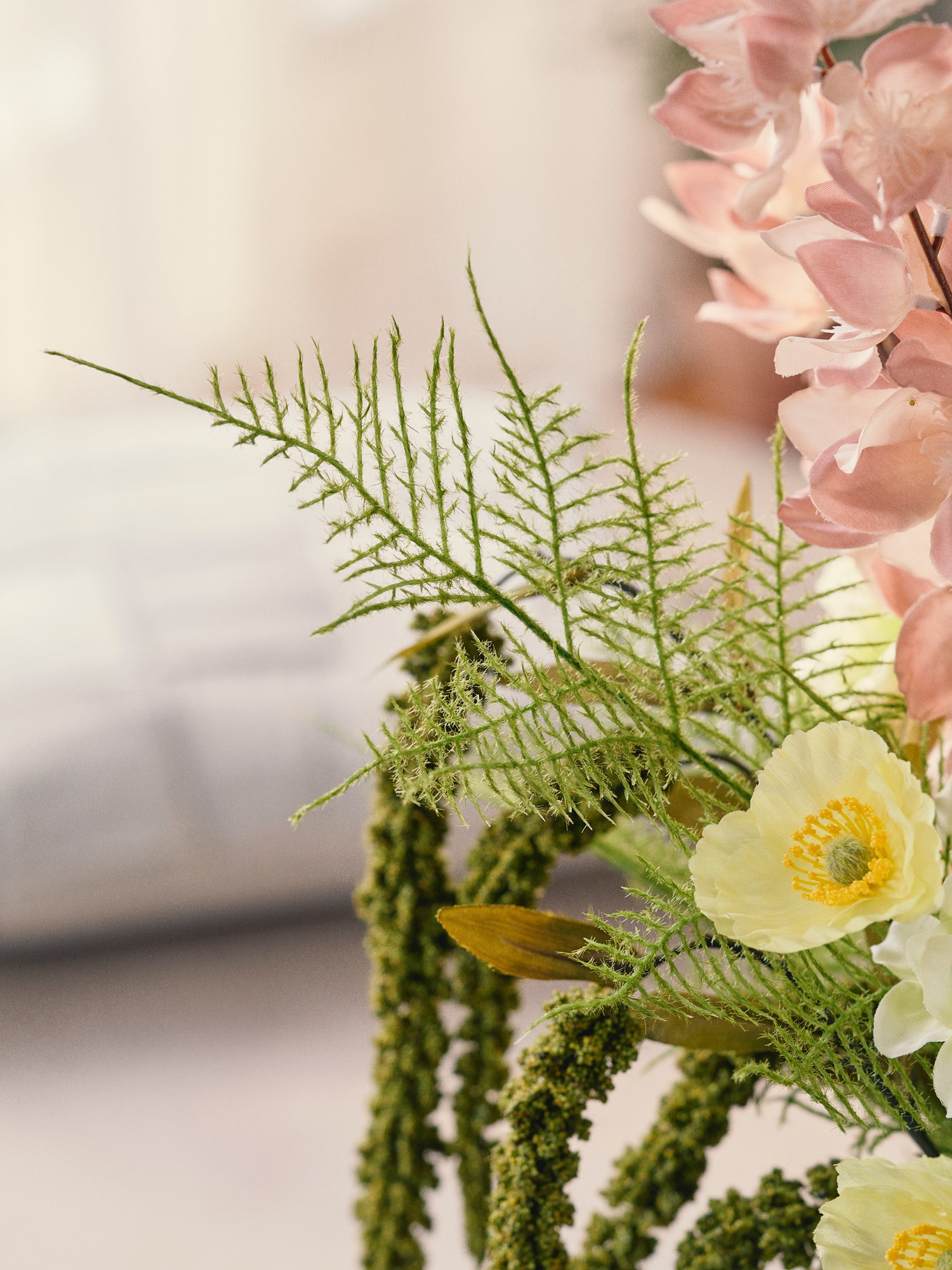 Artificial fern branch