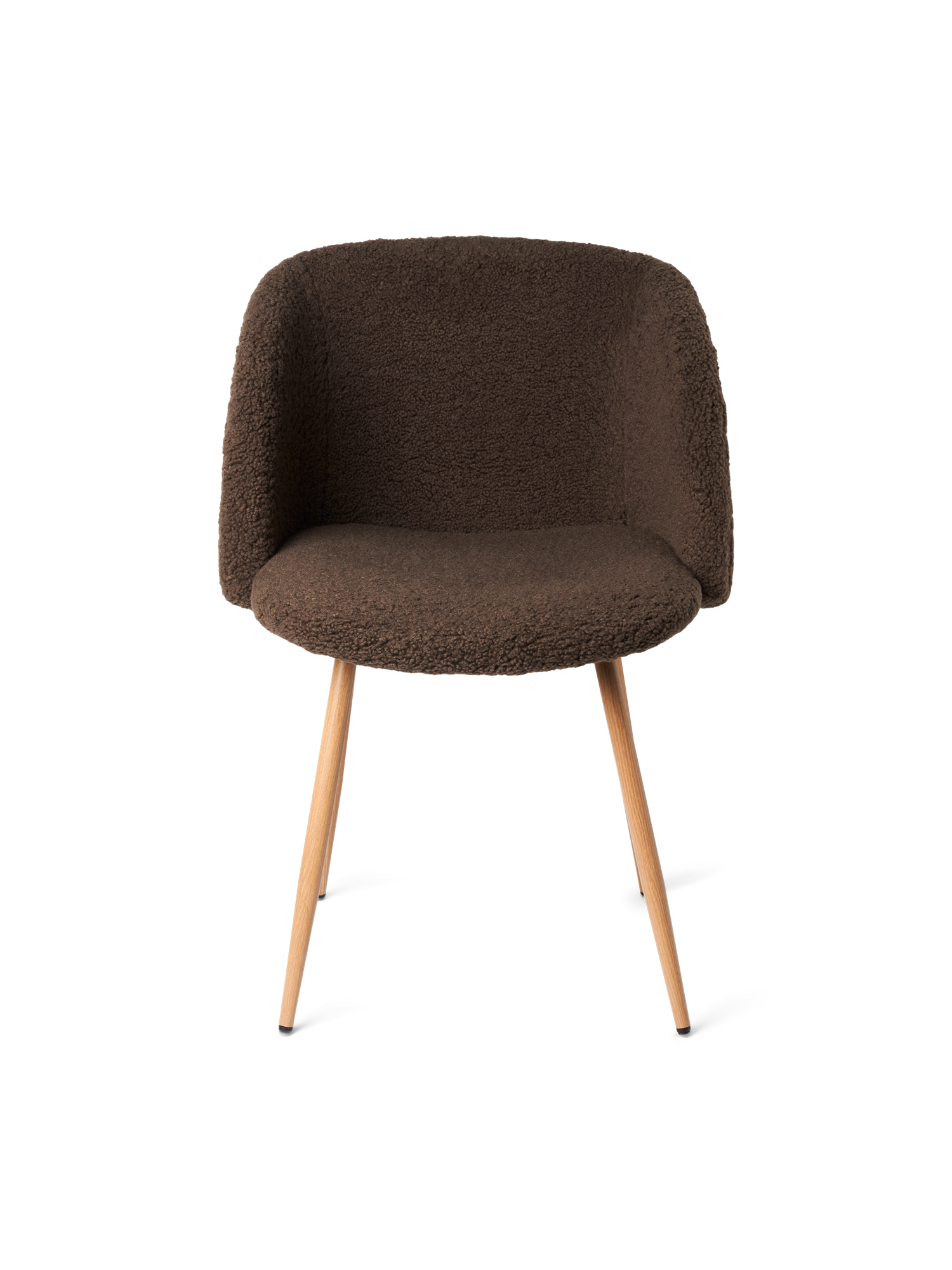 Chair with teddy fabric