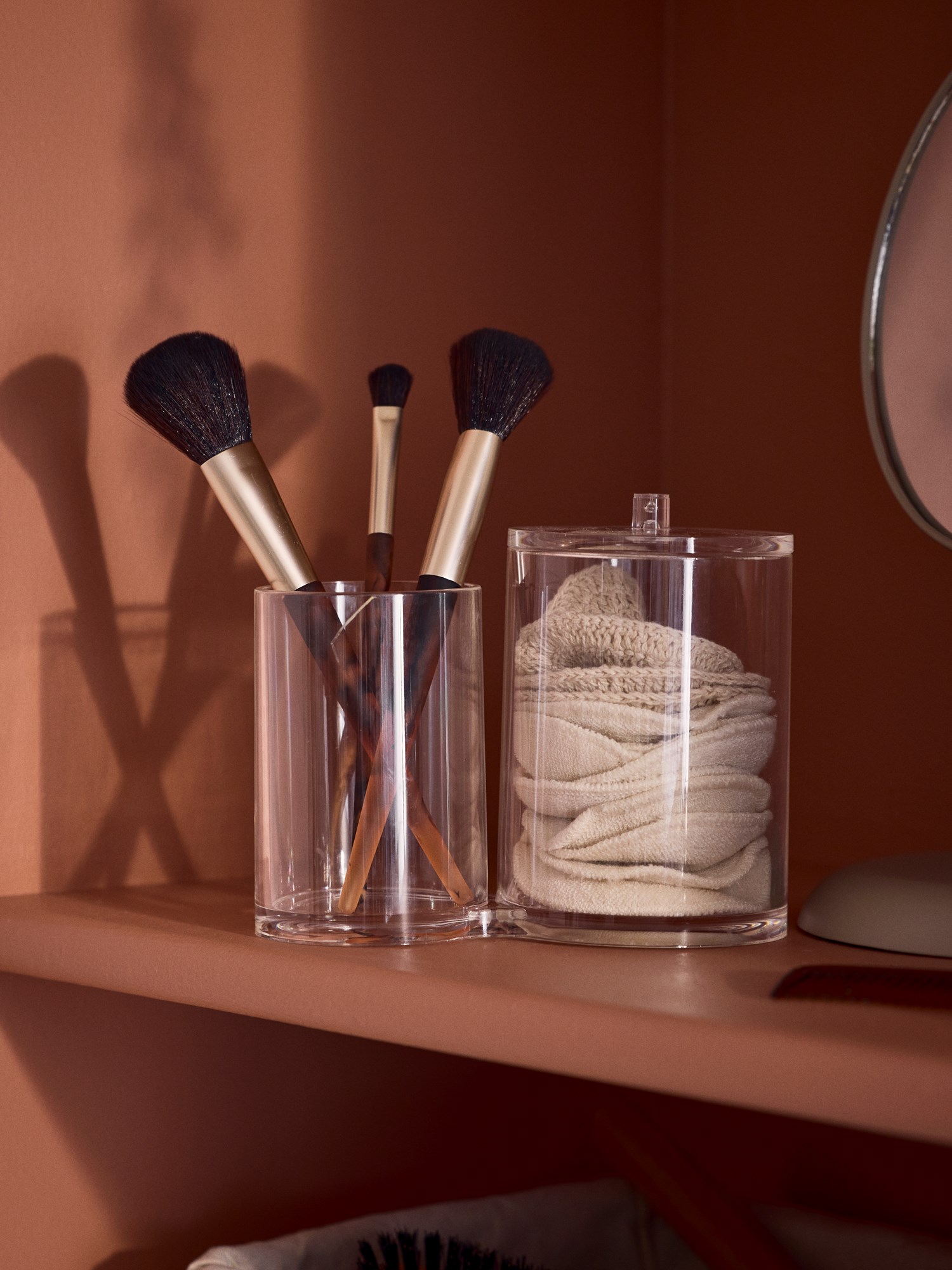Cotton swab and pad dispenser