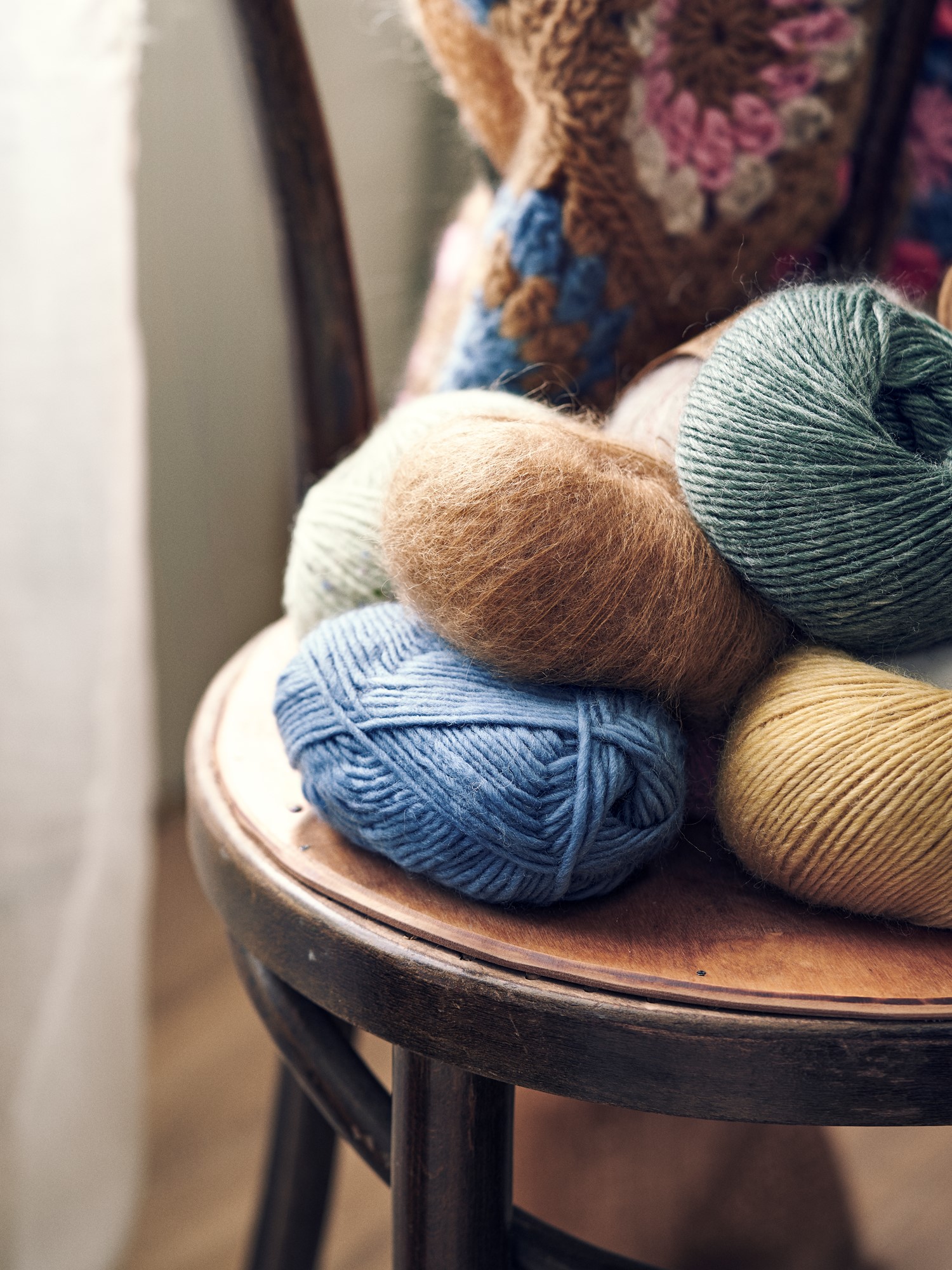 Mohair nylon yarn
