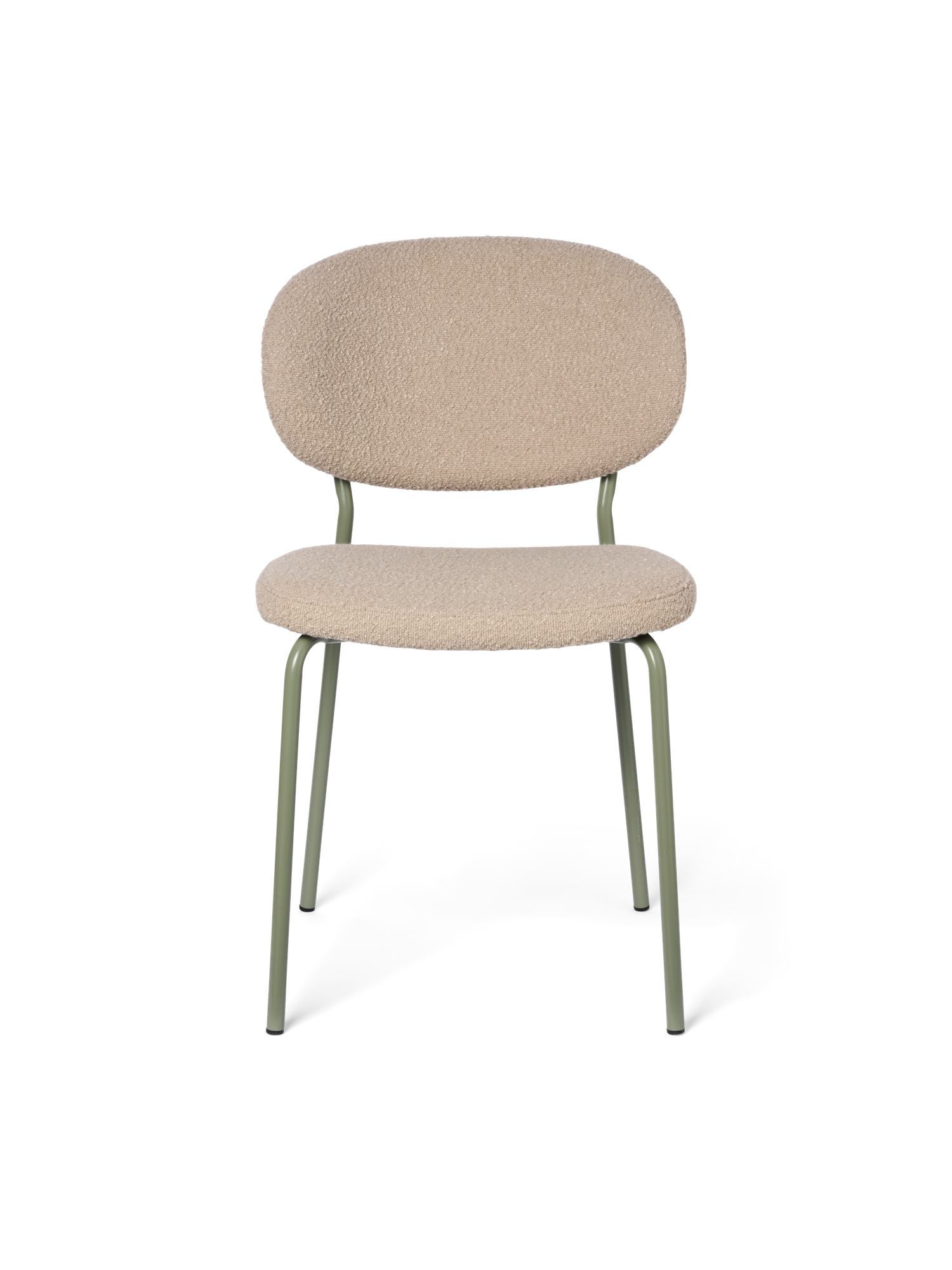 Chair with bouclé fabric