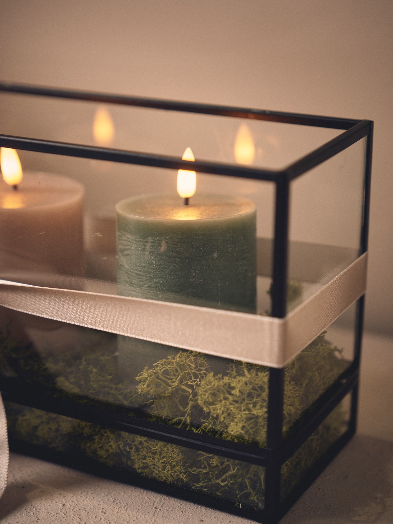 LED pillar candle 10 cm