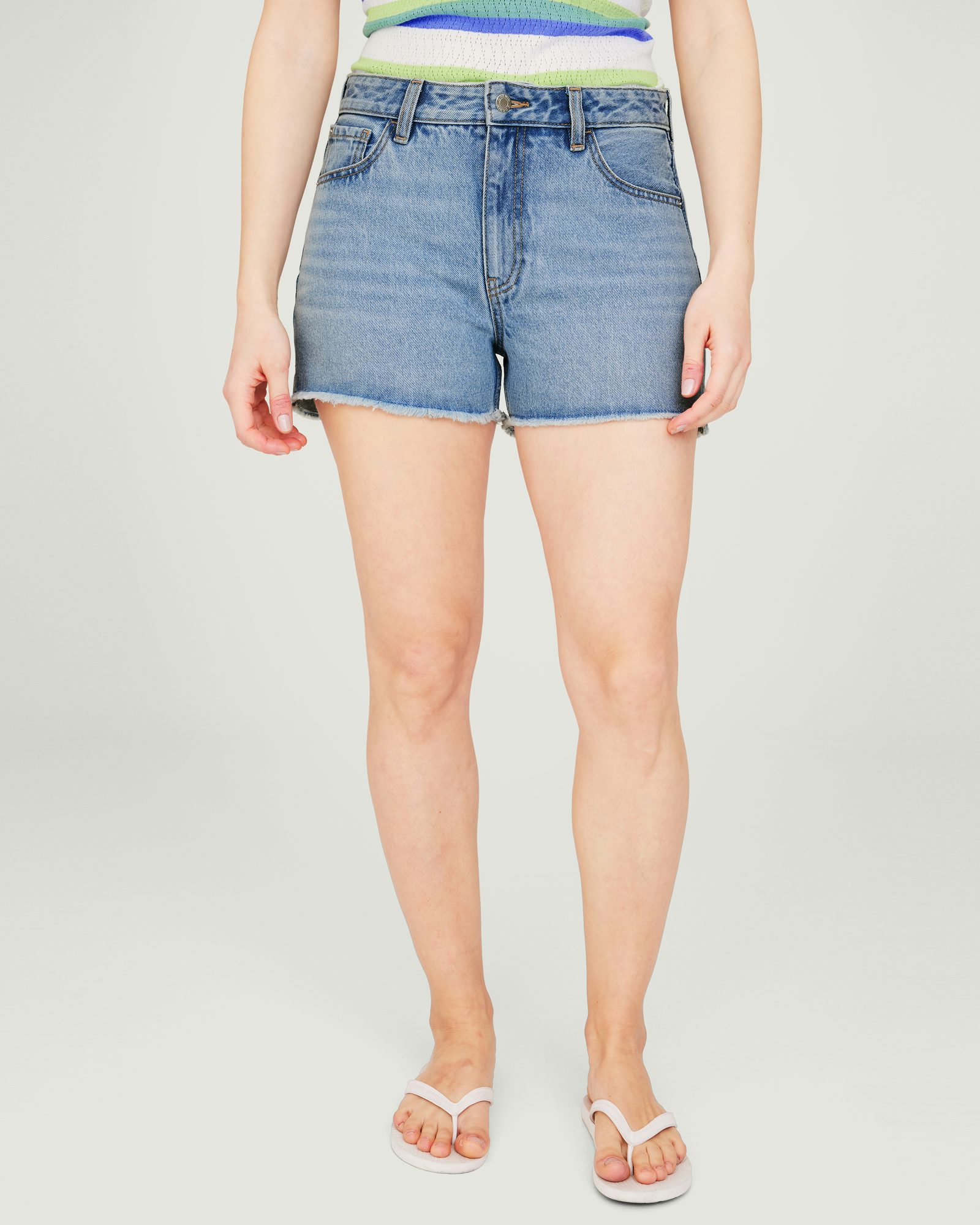 Medium blå Amy denimshorts Dameklær Cubus