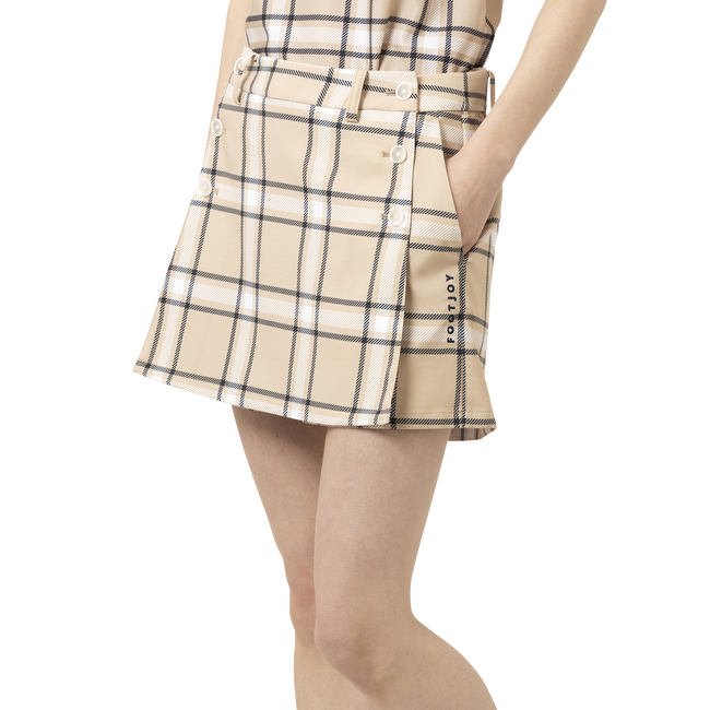 TWINSOF チェックプリント2WAYキュロット