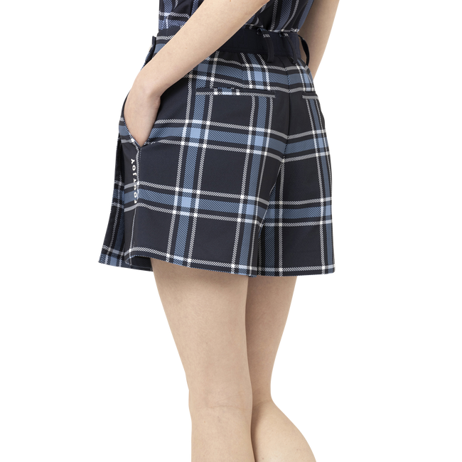 TWINSOF チェックプリント2WAYキュロット