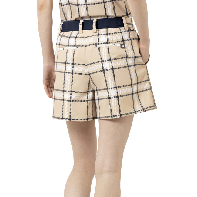 TWINSOF チェックプリント2WAYキュロット