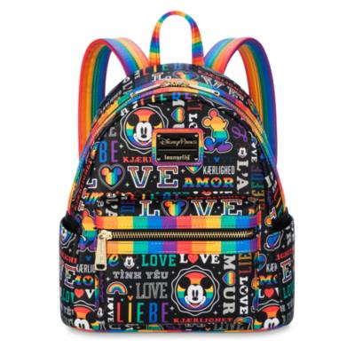 Mickey Mouse Loungefly Mini Backpack, Disney Pride Collection