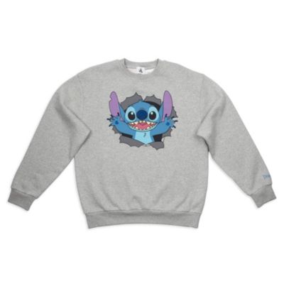 Stitch Grey Pullover Sweatshirt for Adults, Lilo & Stitch