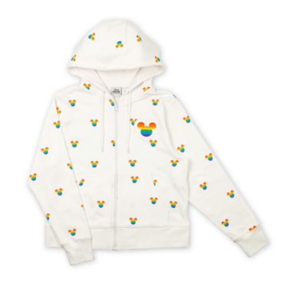 Disneyland Mickey Mouse Zip Hoodie for Adults, Disney Pride Collection
