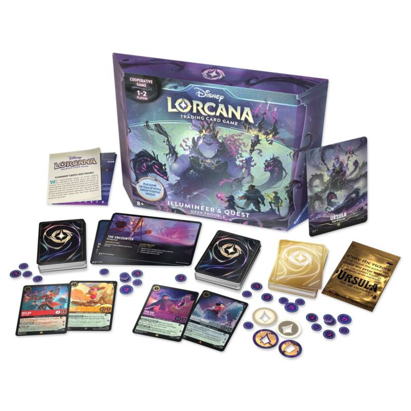 Disney Lorcana Trading Card Game by Ravensburger, Azurite Sea, Card Sleeves, Scar
