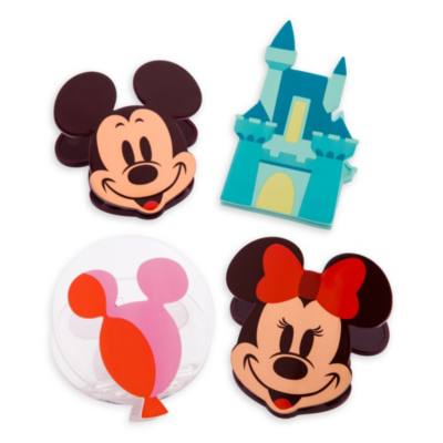 Mickey and Friends Tidbit Plates with Caddy Set
