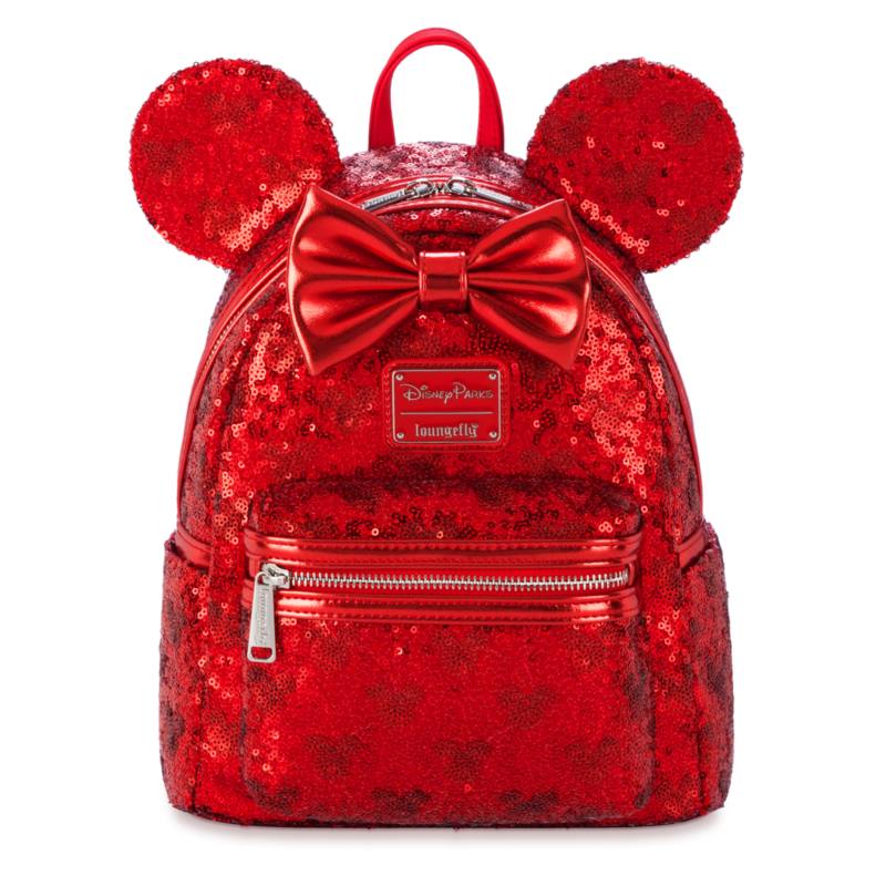 Minnie Mouse Red Sequin Loungefly Mini Backpack