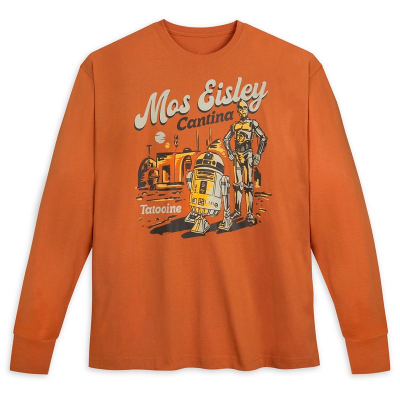 R2-D2 and C-3PO Long Sleeve Fashion T-Shirt for Adults, Star Wars