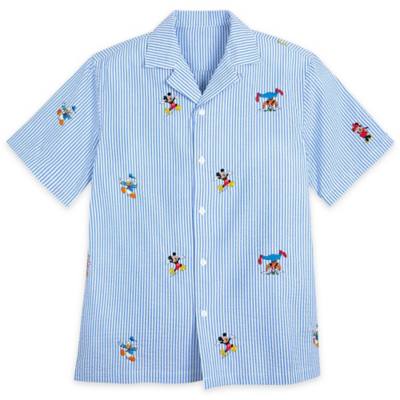 Mickey Mouse and Friends Woven Striped Shirt for Adults