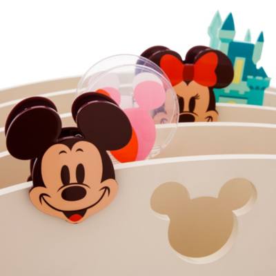 Mickey and Friends Tidbit Plates with Caddy Set