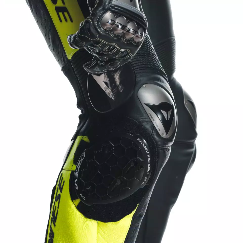 MISANO 3 D-AIR® - MEN'S 1-PIECE MOTORCYCLE PERFORATED LEATHER SUIT WITH AIRBAG