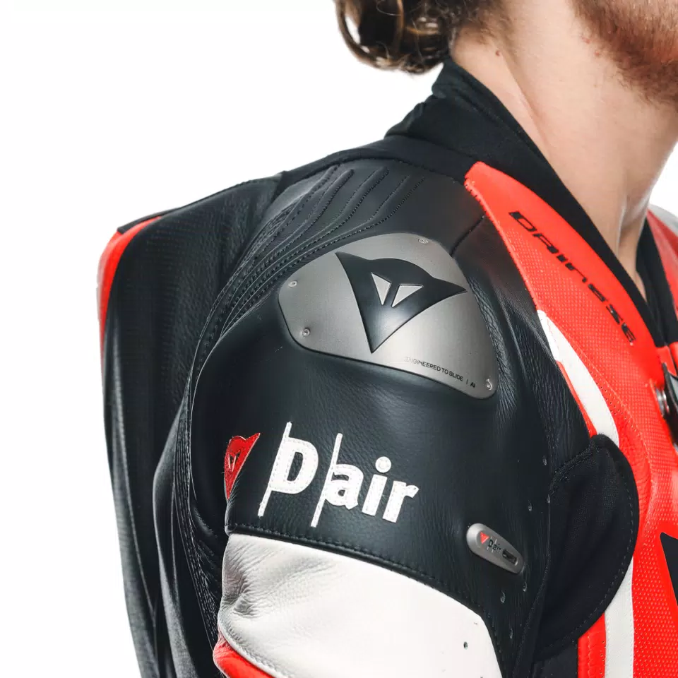 MISANO 3 D-AIR® - MEN'S 1-PIECE MOTORCYCLE PERFORATED LEATHER SUIT WITH AIRBAG