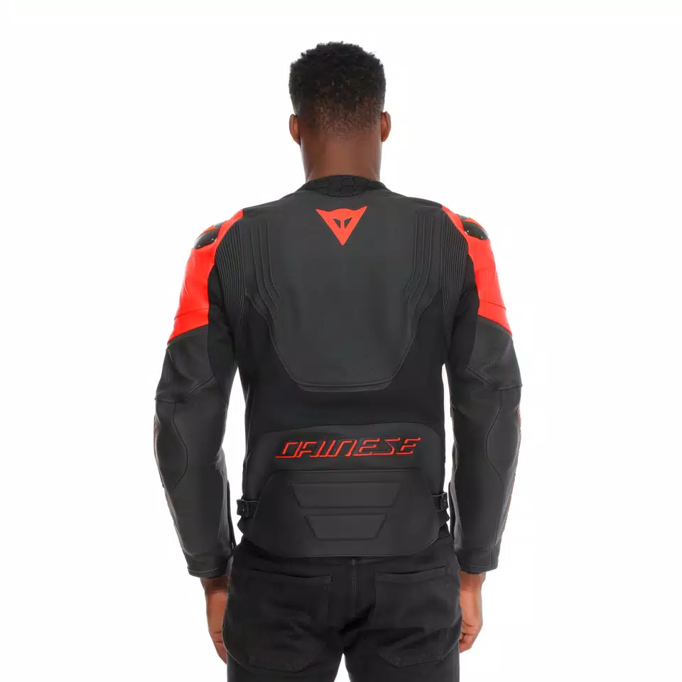 RACING 5 - MEN PERFORATED LEATHER MOTORCYCLE JACKET
