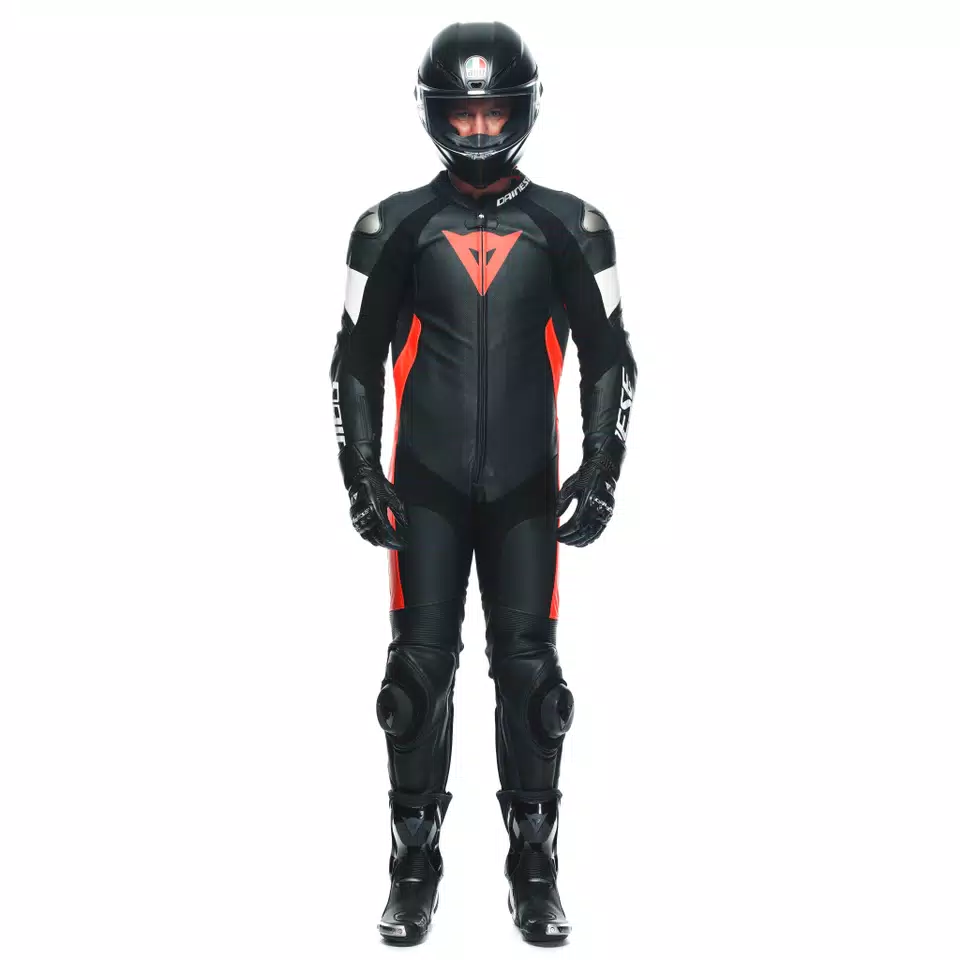 TOSA - MEN'S 1-PIECE MOTORCYCLE PERFORATED LEATHER SUIT