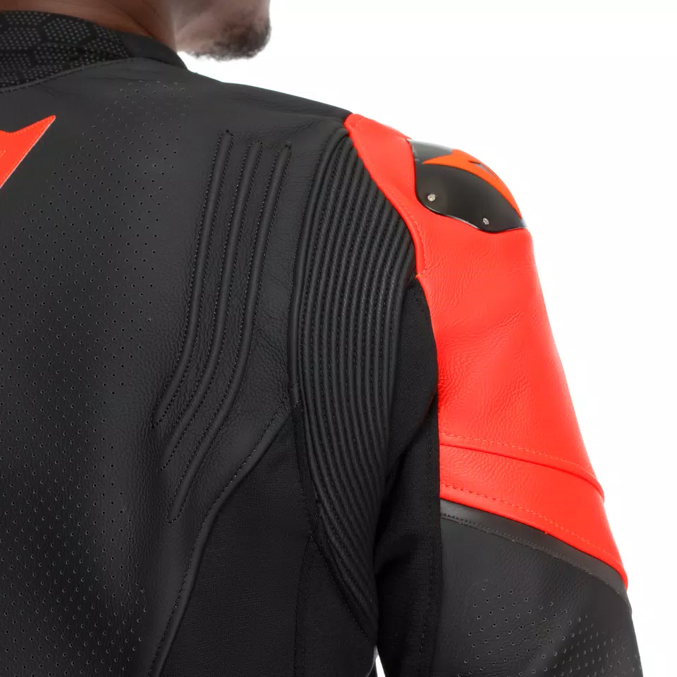 RACING 5 - MEN PERFORATED LEATHER MOTORCYCLE JACKET