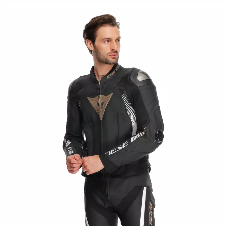 SUPER SPEED 4 - MEN'S MOTORCYCLE PERFORATED LEATHER JACKET