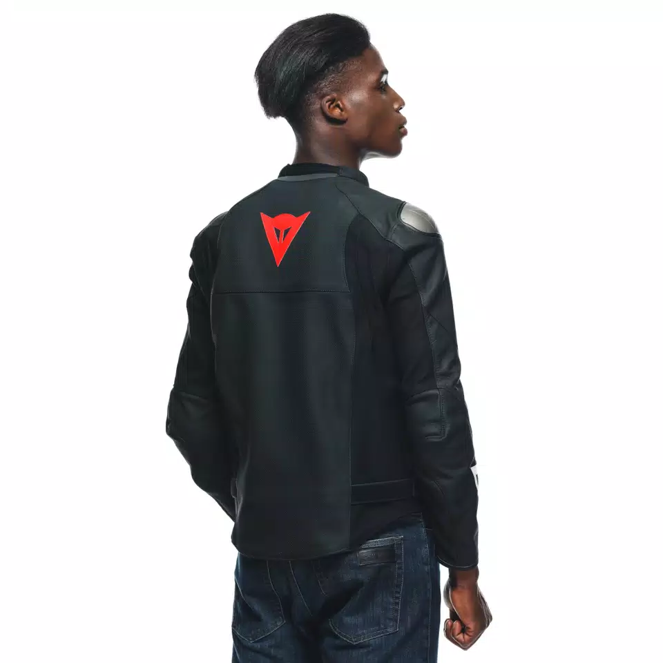 SPORTIVA - MEN'S MOTORCYCLE PERFORATED LEATHER JACKET