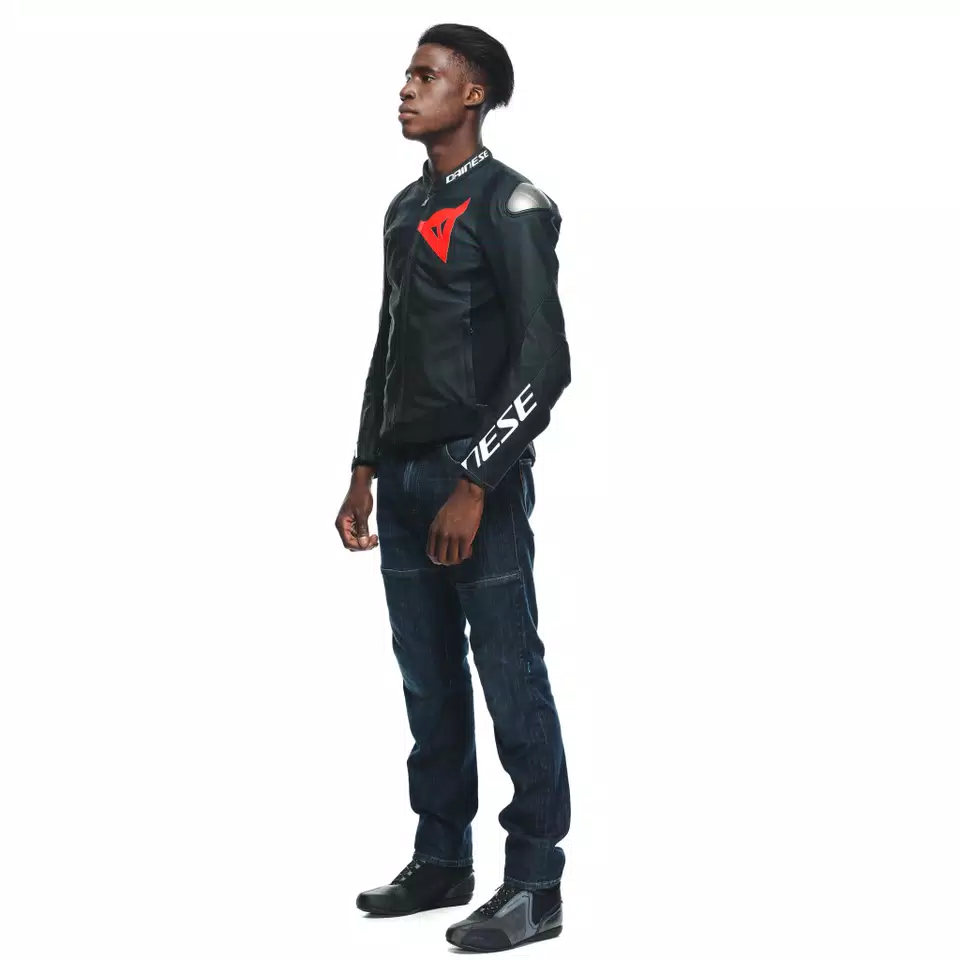 SPORTIVA - MEN'S MOTORCYCLE PERFORATED LEATHER JACKET
