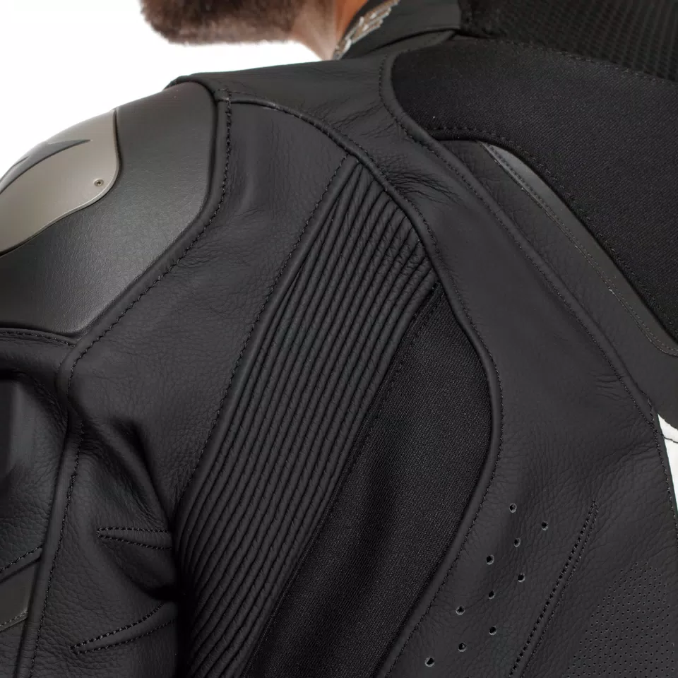 SUPER SPEED 4 - MEN'S MOTORCYCLE PERFORATED LEATHER JACKET