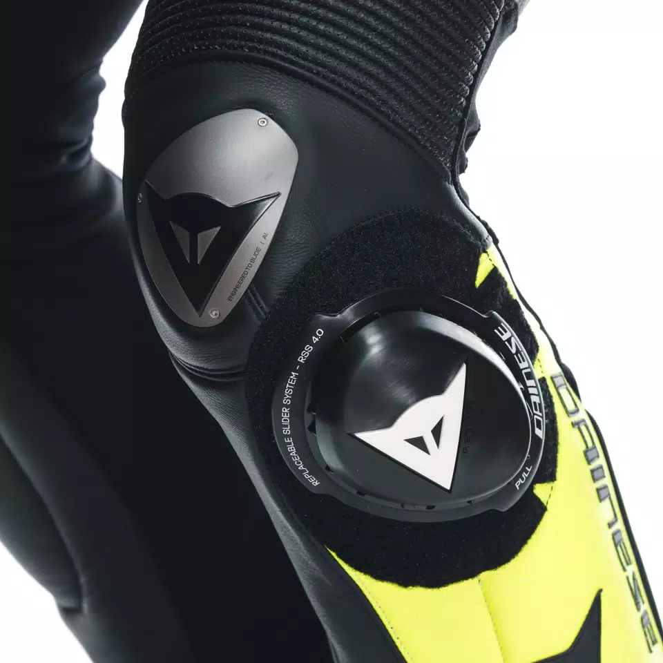 MISANO 3 D-AIR® - MEN'S 1-PIECE MOTORCYCLE PERFORATED LEATHER SUIT WITH AIRBAG