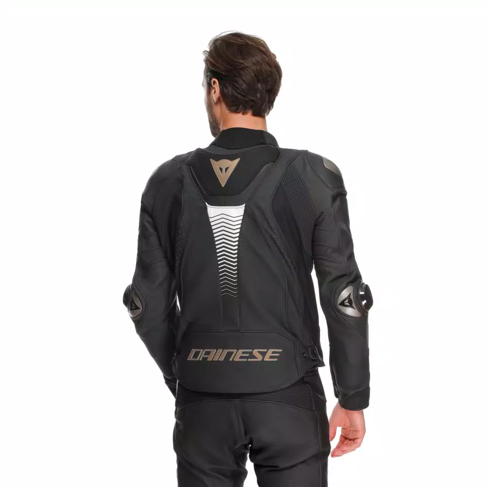 SUPER SPEED 4 - MEN'S MOTORCYCLE PERFORATED LEATHER JACKET