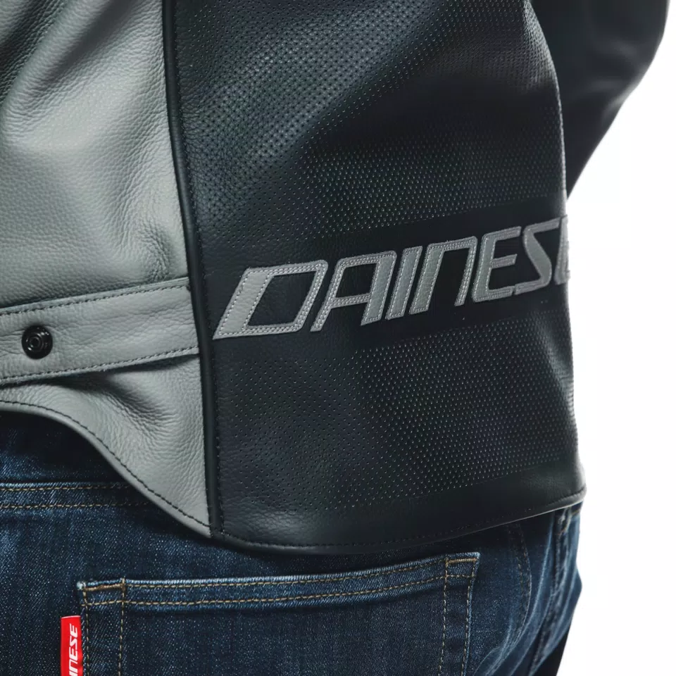 RACING 4 - MEN'S MOTORCYCLE PERFORATED LEATHER JACKET