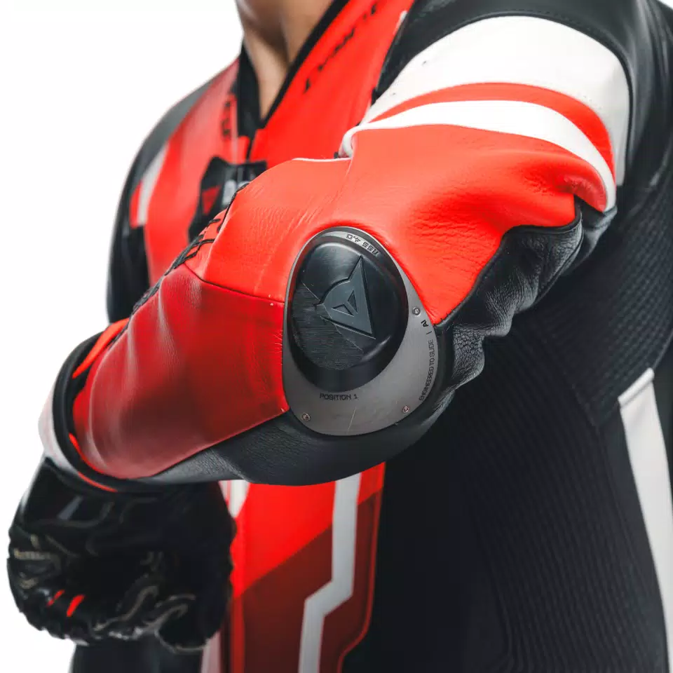 MISANO 3 D-AIR® - MEN'S 1-PIECE MOTORCYCLE PERFORATED LEATHER SUIT WITH AIRBAG