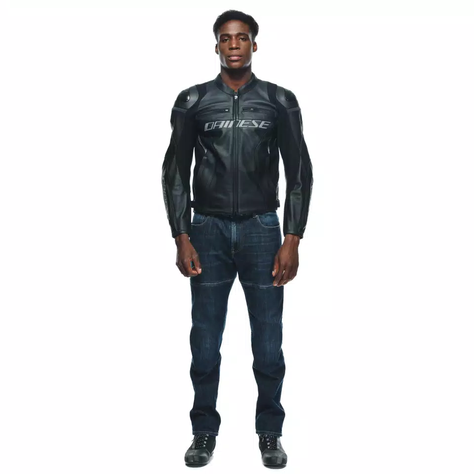 RACING 4 - MEN'S MOTORCYCLE LEATHER SHORT/TALL JACKET