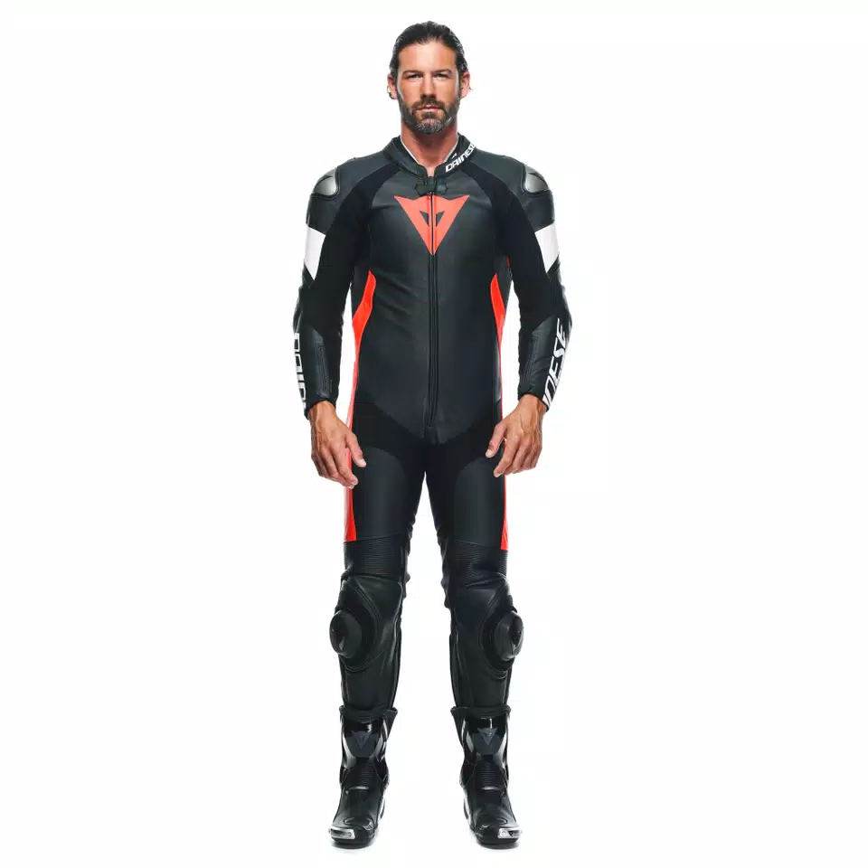 TOSA - MEN'S 1-PIECE MOTORCYCLE PERFORATED LEATHER SUIT