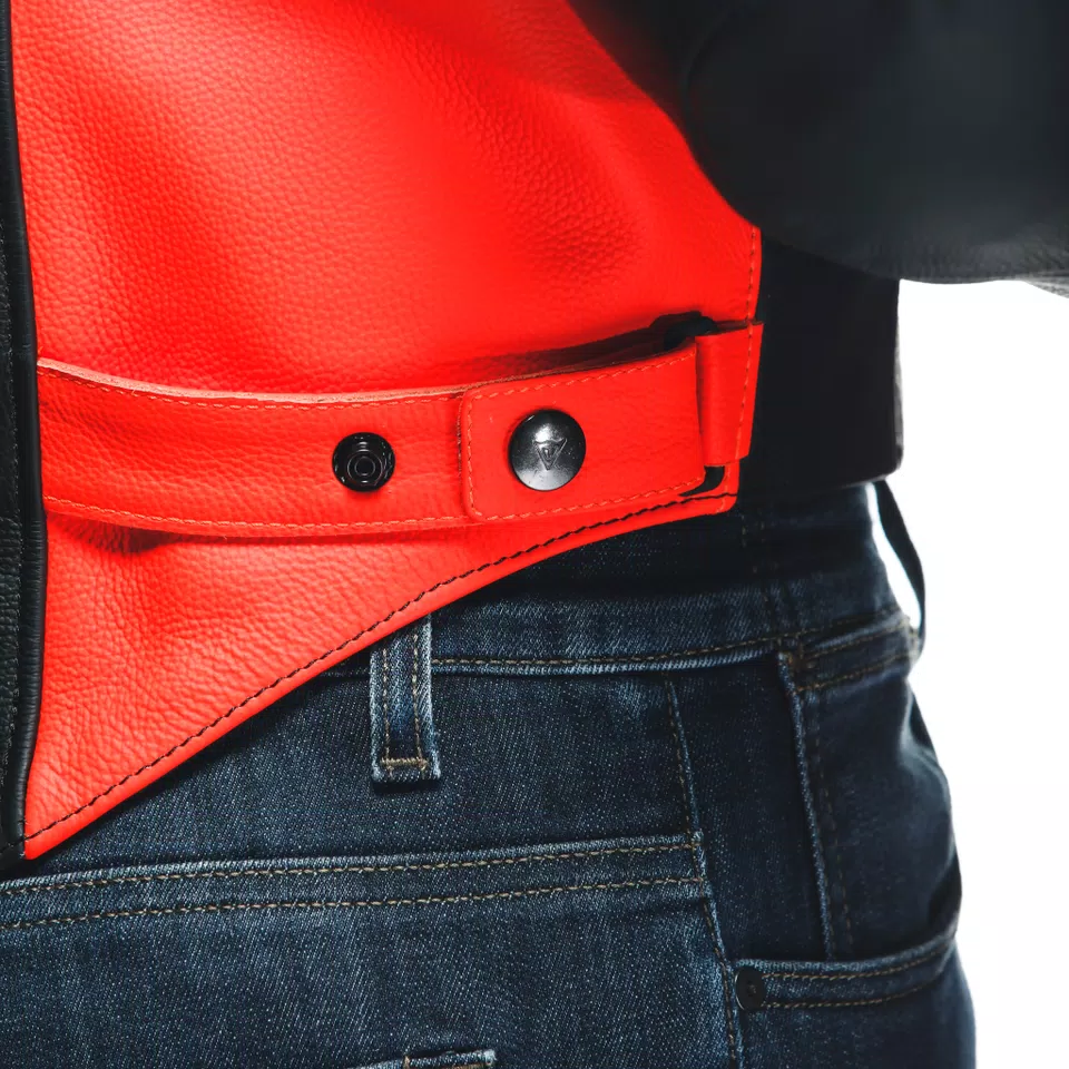 RACING 4 - MEN'S MOTORCYCLE PERFORATED LEATHER JACKET