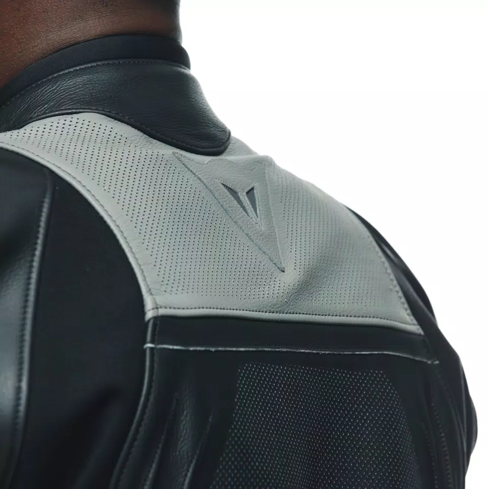 RACING 4 - MEN'S MOTORCYCLE PERFORATED LEATHER JACKET