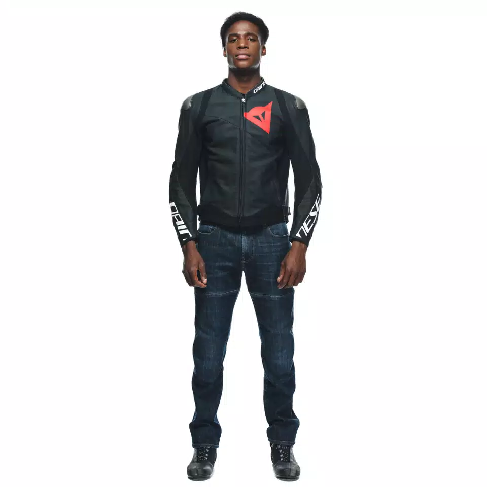 SPORTIVA - MEN'S MOTORCYCLE PERFORATED LEATHER JACKET