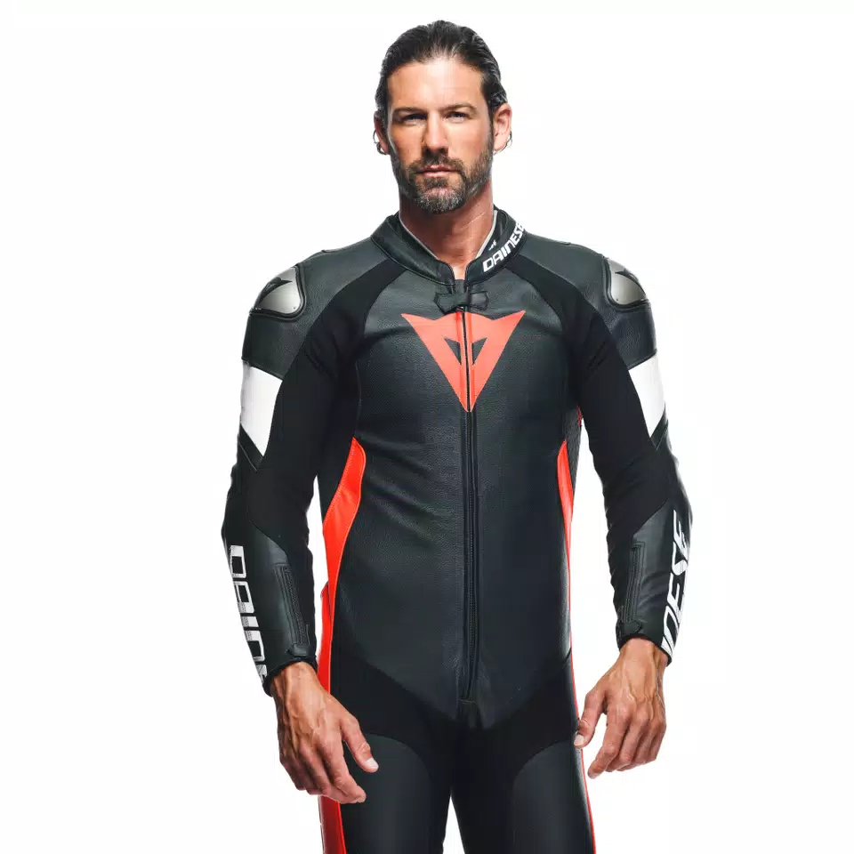 TOSA - MEN'S 1-PIECE MOTORCYCLE PERFORATED LEATHER SUIT