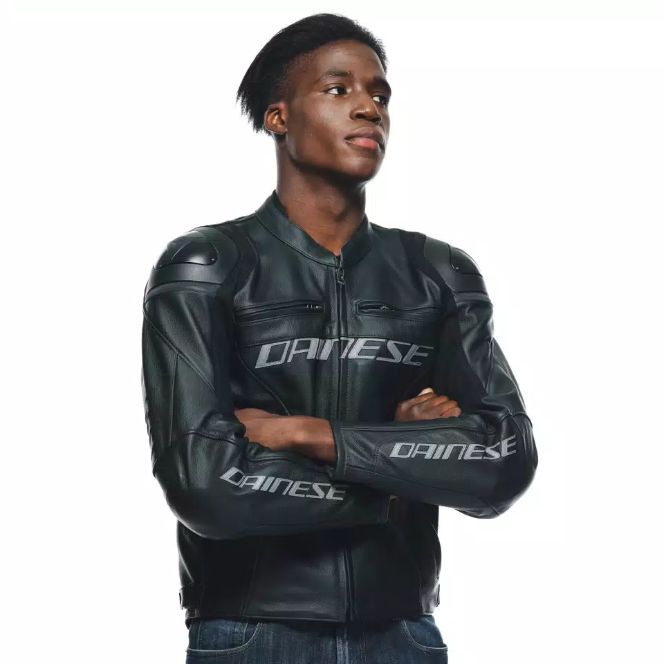 RACING 4 - MEN'S MOTORCYCLE LEATHER SHORT/TALL JACKET