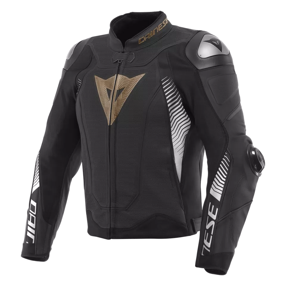 SUPER SPEED 4 - MEN'S MOTORCYCLE PERFORATED LEATHER JACKET