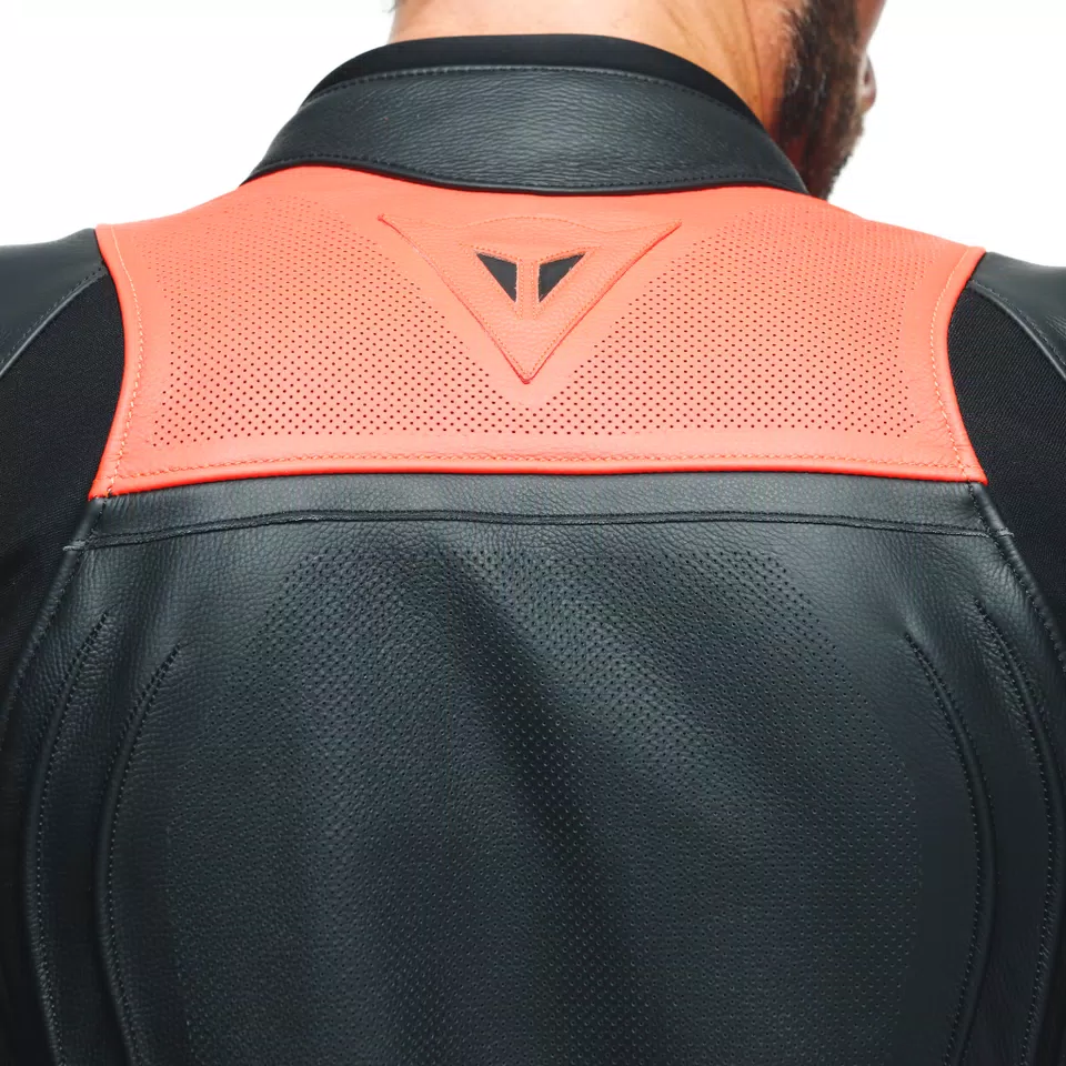 RACING 4 - MEN'S MOTORCYCLE PERFORATED LEATHER JACKET